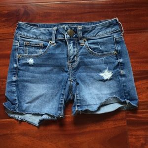 Denim shorts